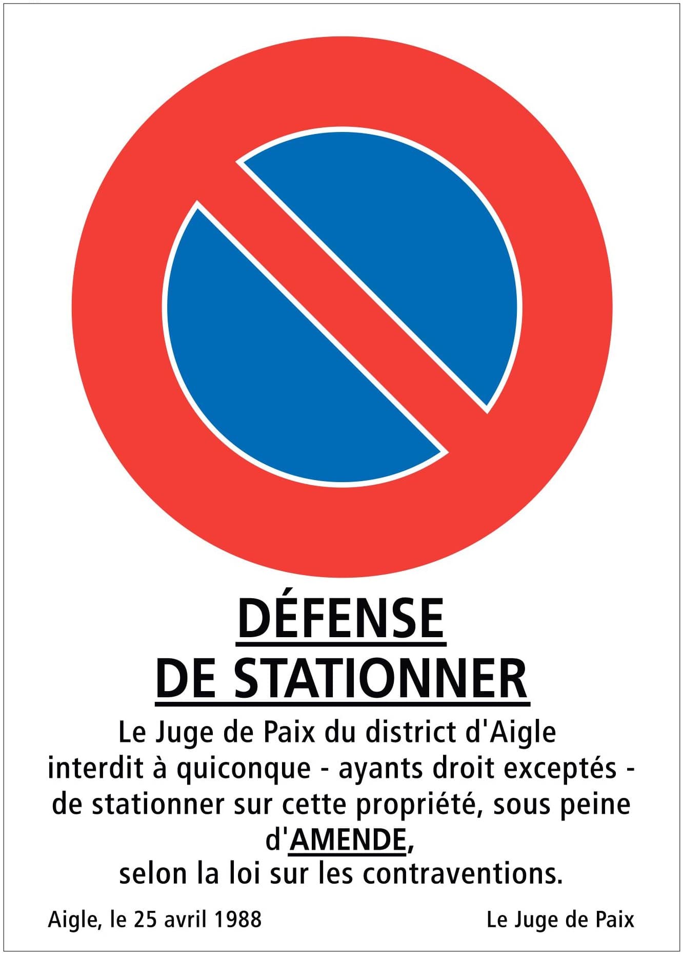 Panneaux de mise à ban - Robalex Signalisation Lausanne